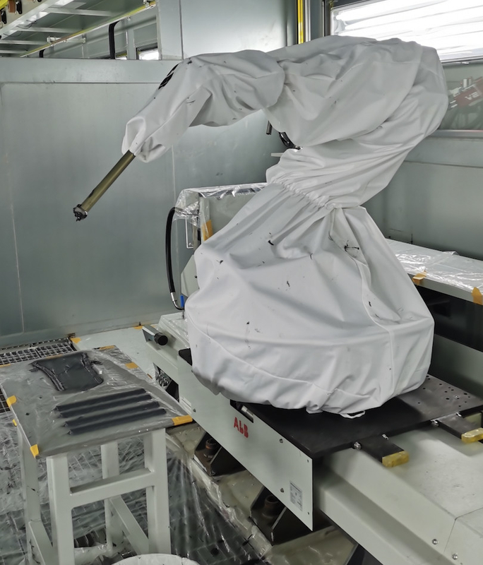 ABB KUKA रोबोट भुजा छिड़काव कार्यशाला के लिए रोबोट सुरक्षा प्रणाली वस्त्र