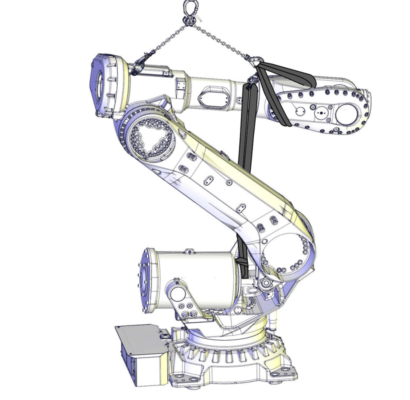 ABB IRB 6700 छोटा रोबोट आर्म पेलोड 300kg भारी वस्तुओं को 2.7m स्पान पकड़ना