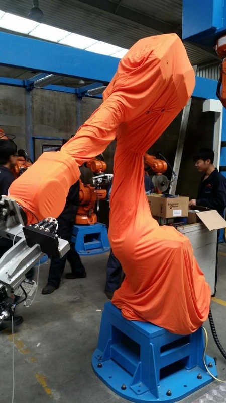 स्प्रेइंग वर्कशॉप में एंटी पेंट स्टेटिक के लिए यूनिवर्सल रोबोट प्रोटेक्टिव कवर