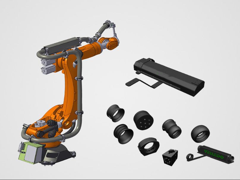 नायलॉन / धातु / रबर कोर रोबोट परिधान पैक Hyunda / ABB / FANUC / KUKA रोबोट के लिए
